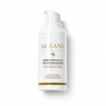 Flacon-pompe blanc de Crème Yeux Éclat ODÉANE, 15 ml, sur fond blanc.